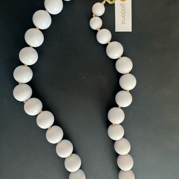 Gorjana Ivory Beaded Necklace with Gold Accents - Picture 1 of 3